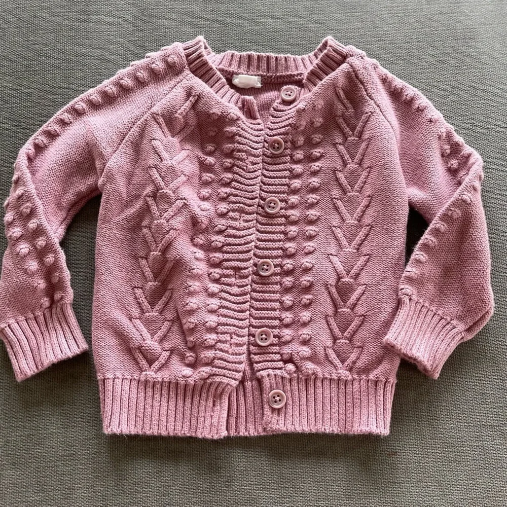 Jamie kay 1 yr purple cardigan